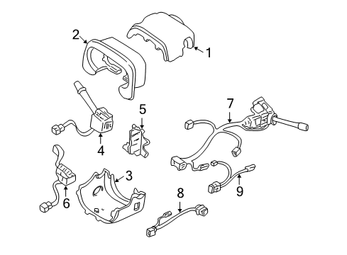 1998 Cadillac Seville Turn Signal Switch Diagram for 26052090