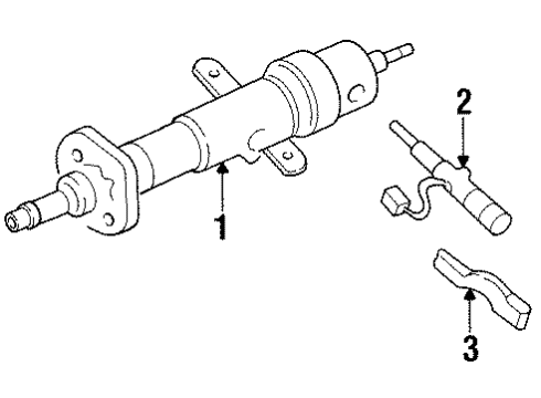 1996 Chevy Monte Carlo Steering Column Assembly Diagram 2 - Thumbnail
