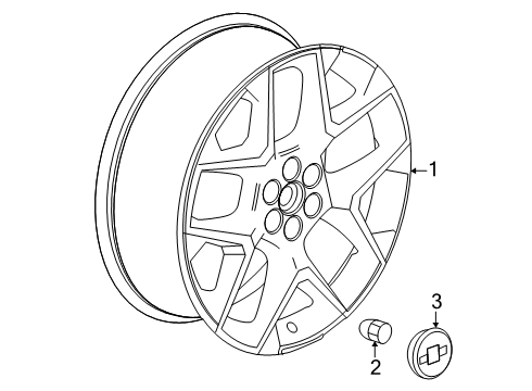 2024 Chevy Traverse Wheels Diagram 3 - Thumbnail