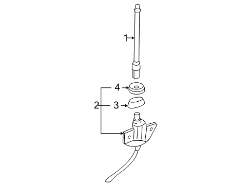 2007 Buick Terraza Antenna & Radio Diagram 2 - Thumbnail