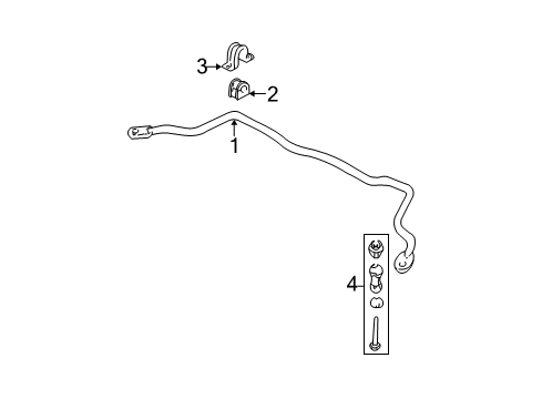 2016 Chevy Impala Limited Stabilizer Bar & Components Diagram 2 - Thumbnail