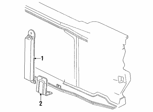 1991 Chevy C2500 Power Steering Oil Cooler - Belts Diagram 2 - Thumbnail