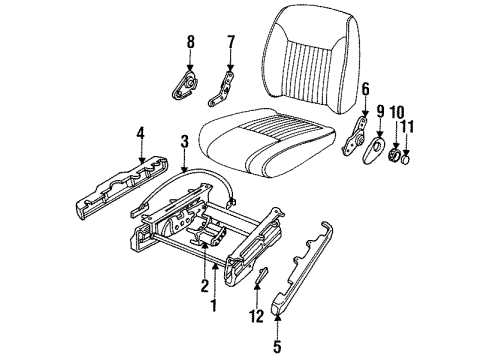 1990 Pontiac Trans Sport Tracks & Components Diagram 2 - Thumbnail