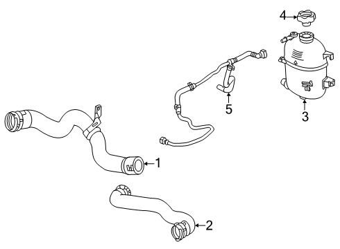 2024 GMC Acadia Hoses, Lines & Pipes Diagram