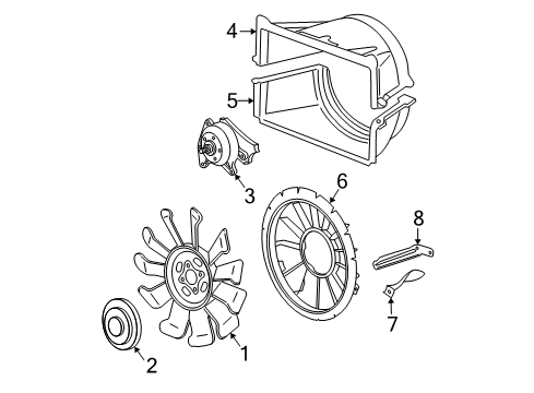 2007 Chevy Silverado 2500 HD Cooling Fan Diagram 4 - Thumbnail