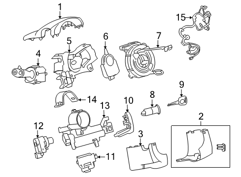 2017 Buick Enclave Lower Column Cover, Driver Side Diagram for 22972368