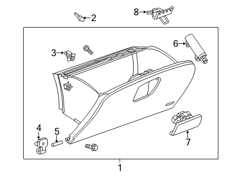 2013 Buick Encore Damper Diagram for 95055216