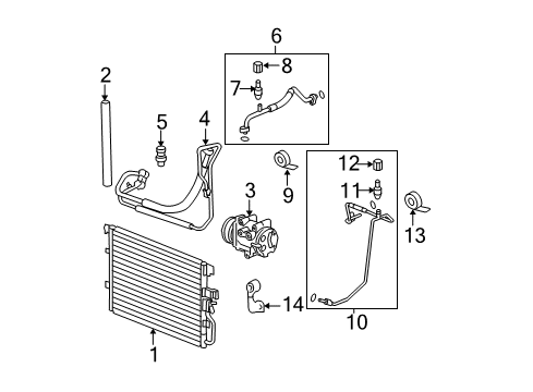 2009 Chevy Equinox A/C Condenser Diagram