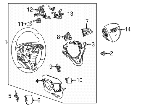 2023 Cadillac Escalade Harness Diagram for 84946252