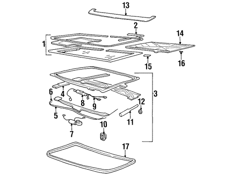 1994 Oldsmobile Achieva Sunroof Diagram