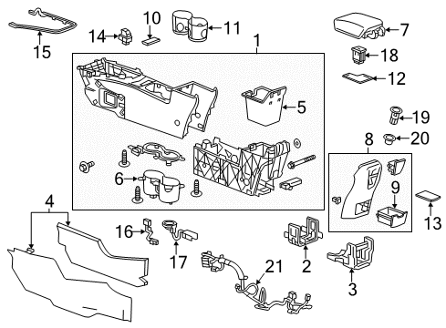 2014 Buick Verano Center Console Diagram 2 - Thumbnail