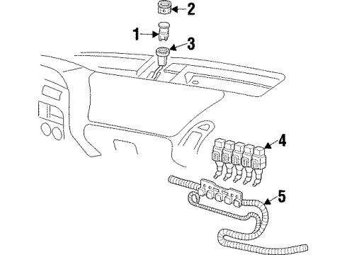 1996 Oldsmobile Achieva Daytime Running Lamp Components Diagram