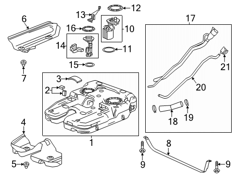 2024 GMC Acadia Senders Diagram