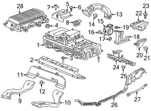 2017 Chevy Malibu Power Steering Cooler Bolt Diagram for 11513947
