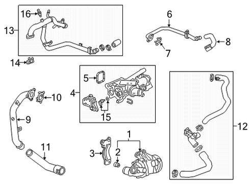 2025 Cadillac XT6 Water Pump Diagram