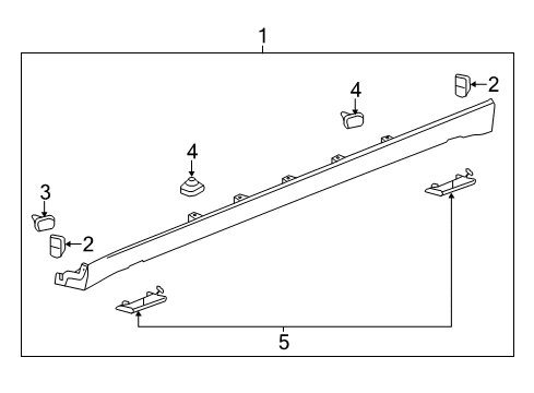 2014 Chevy Sonic Exterior Trim - Pillars Diagram 2 - Thumbnail