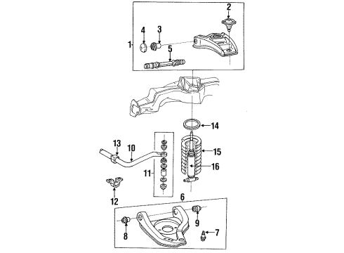 1994 Chevy Impala Front Suspension Components Diagram