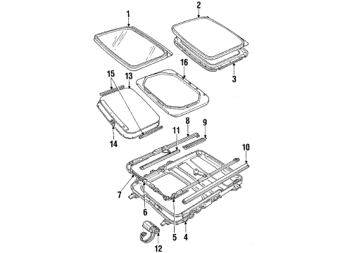 1986 Oldsmobile Custom Cruiser Support Assembly Diagram for 20495002