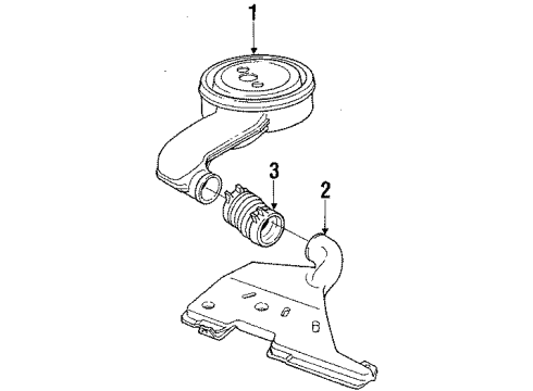 1987 Oldsmobile Firenza Air Inlet Diagram