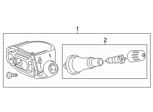 2025 Cadillac OPTIQ Tire Pressure Monitoring Diagram