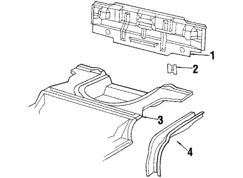 1984 Chevy Cavalier Rear Body Diagram 2 - Thumbnail