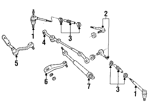1992 Chevy S10 Steering Gear & Linkage Diagram 3 - Thumbnail