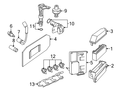 2004 Pontiac GTO Plug Wire Diagram for 89017271