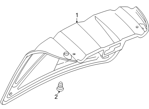 2004 Cadillac Seville Interior Trim - Trunk Diagram