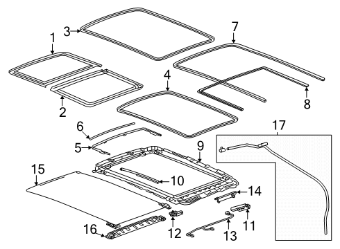 2025 Buick Enclave Sunroof Diagram