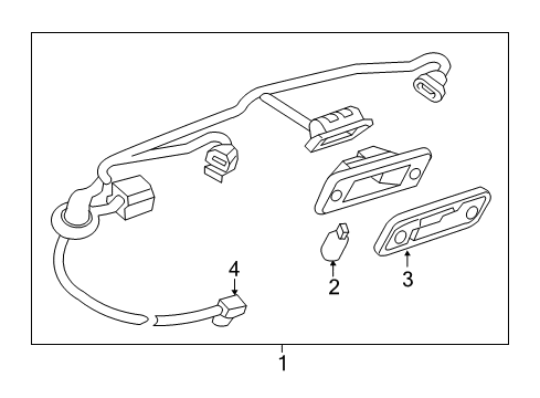 2016 Chevy Spark Harness, Rear Diagram for 42344997