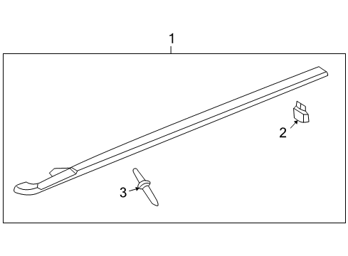 2013 Chevy Corvette Exterior Trim - Pillars Diagram 2 - Thumbnail