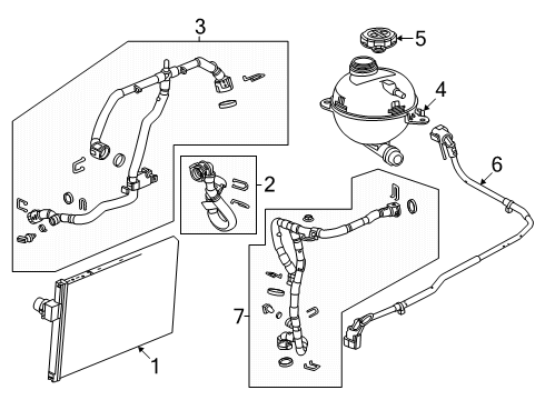 2024 Chevy Equinox EV Hose, Radiator Outlet (Lower) Diagram for 86598092