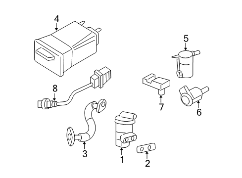 2006 Saturn Relay EGR Pipe Diagram for 12602651