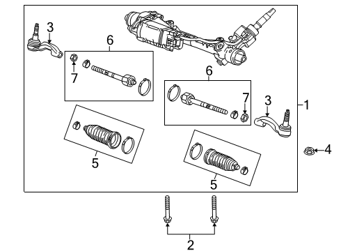 2020 Cadillac CT6 Gear Assembly Diagram for 84706247
