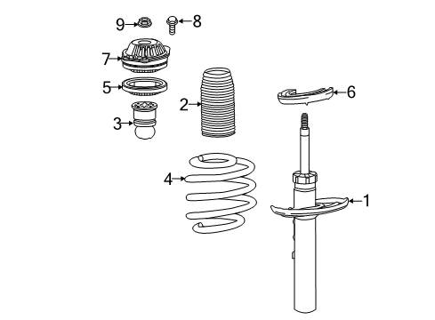 2018 Buick LaCrosse Struts & Components Diagram 2 - Thumbnail