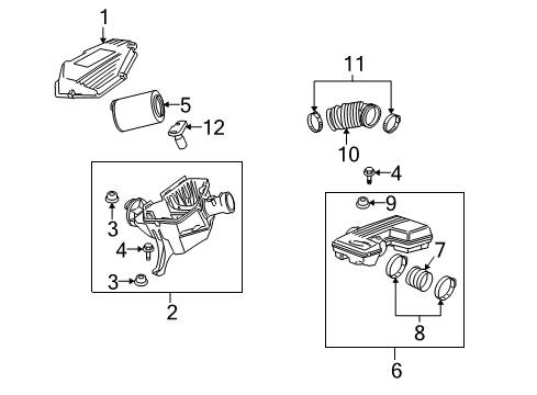 2006 Hummer H3 Resonator Diagram for 15247231