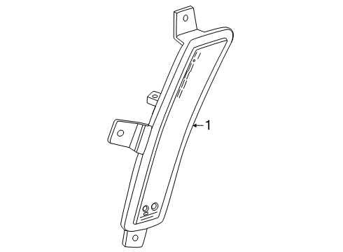 2025 GMC Yukon XL Side Marker Lamps Diagram