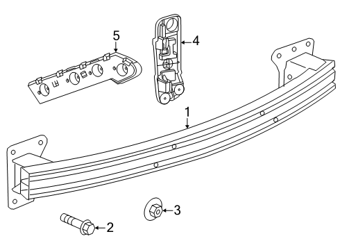 2025 Buick Enclave Bumper & Components - Rear Diagram 2 - Thumbnail