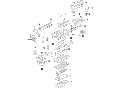 Cylinder Head Diagram for 12581538