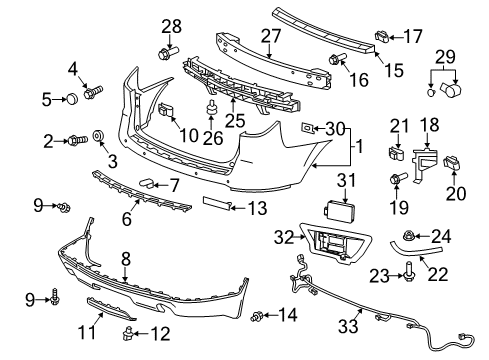 2014 Chevy Traverse Inner Support Diagram for 20986157