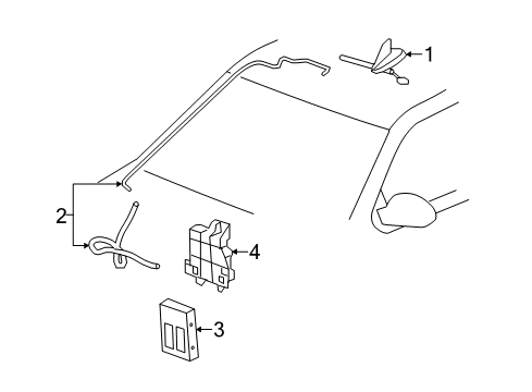 2013 Chevy Silverado 2500 HD Antenna & Radio Diagram 2 - Thumbnail