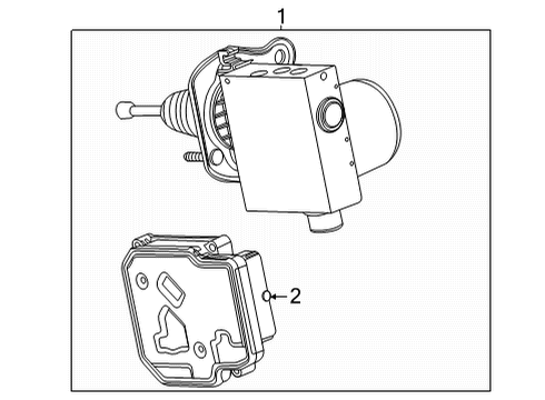 2022 Buick Encore GX ABS Components Diagram