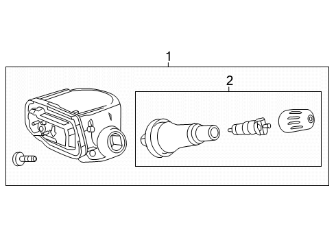 2024 Chevy Blazer EV Tire Pressure Monitoring Diagram
