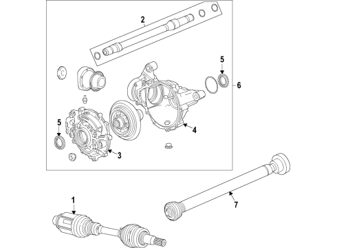 2023 Cadillac CT4 Front Axle Diagram