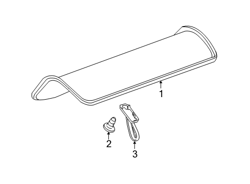 2009 Chevy Malibu Interior Trim - Trunk Diagram 2 - Thumbnail