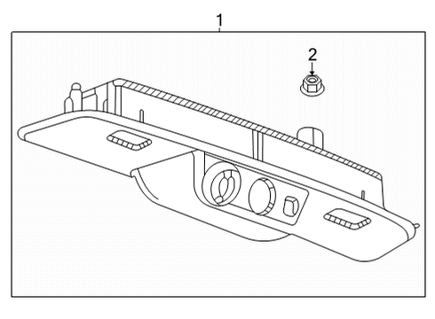 2024 Cadillac Escalade License Lamps Diagram