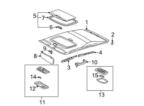 2006 Pontiac Vibe Assist Strap, Gray Diagram for 88970403