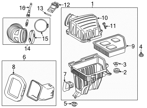 2012 Chevy Camaro PCV Tube Diagram for 12622242