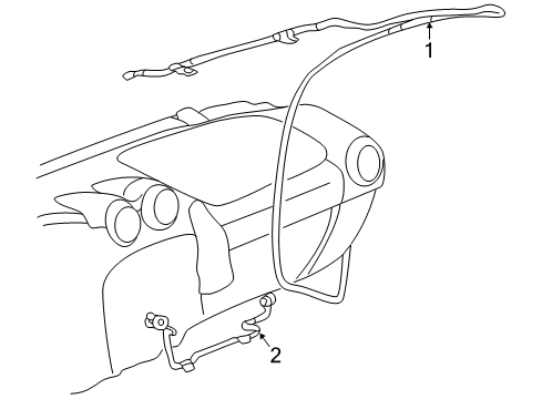 2001 Pontiac Aztek Antenna & Radio Diagram