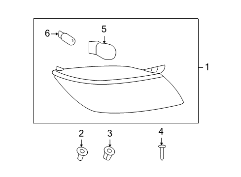 2009 Saturn Sky Tail Lamps Diagram